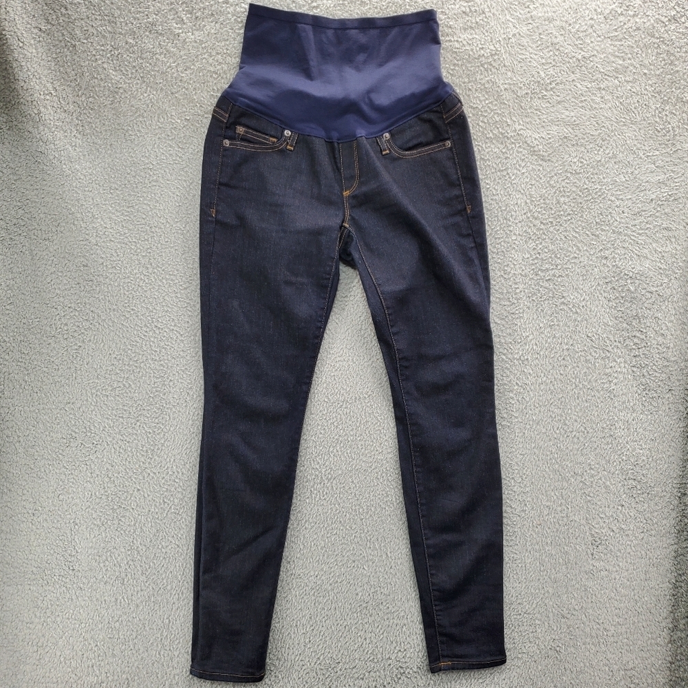 GAP Maternity True Skinny Jeans Womens Size 0 Dark Wash